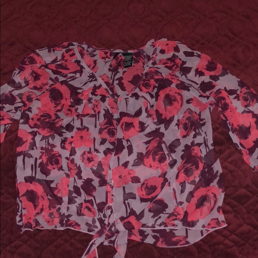 Floral crop top